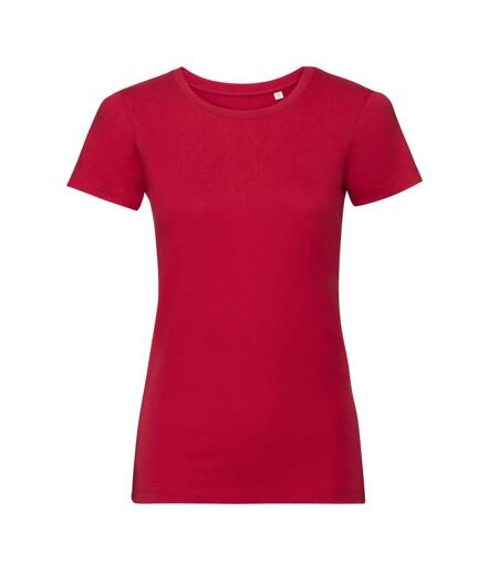 T-shirt femme rouge classique Russell Russell