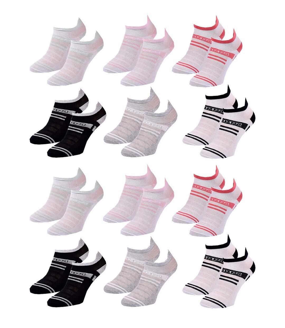 Chaussettes Femme SNEAKER KAPPA Pack de 12 Paires 3048-2