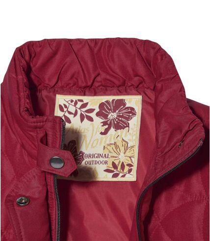 Women’s Vibrant Red Quilted Jacket