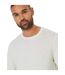 Mens Yarra Textured Regular Jumper Ecru Threadbare-4
