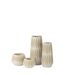 Vase Déco en Grès Kai 40cm Beige & Blanc-3