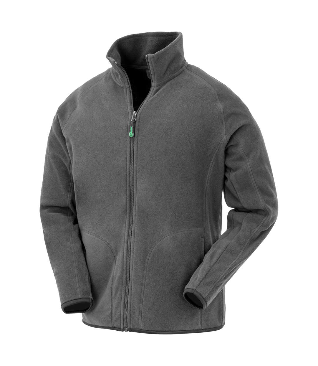 Mens Microfleece Jacket Grey Result Genuine Recycled-1