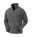 Mens Microfleece Jacket Grey Result Genuine Recycled-1
