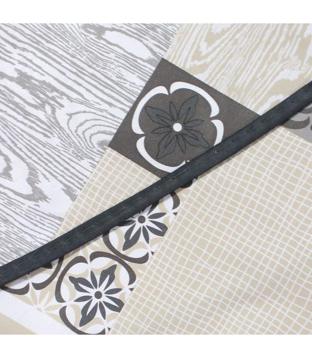 Nappe Ronde Imprimé Costa 160cm Beige-3