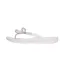 Womens/ladies Iqushion Rhinestone Bow Detail Flip Flops White Fit Flop-3