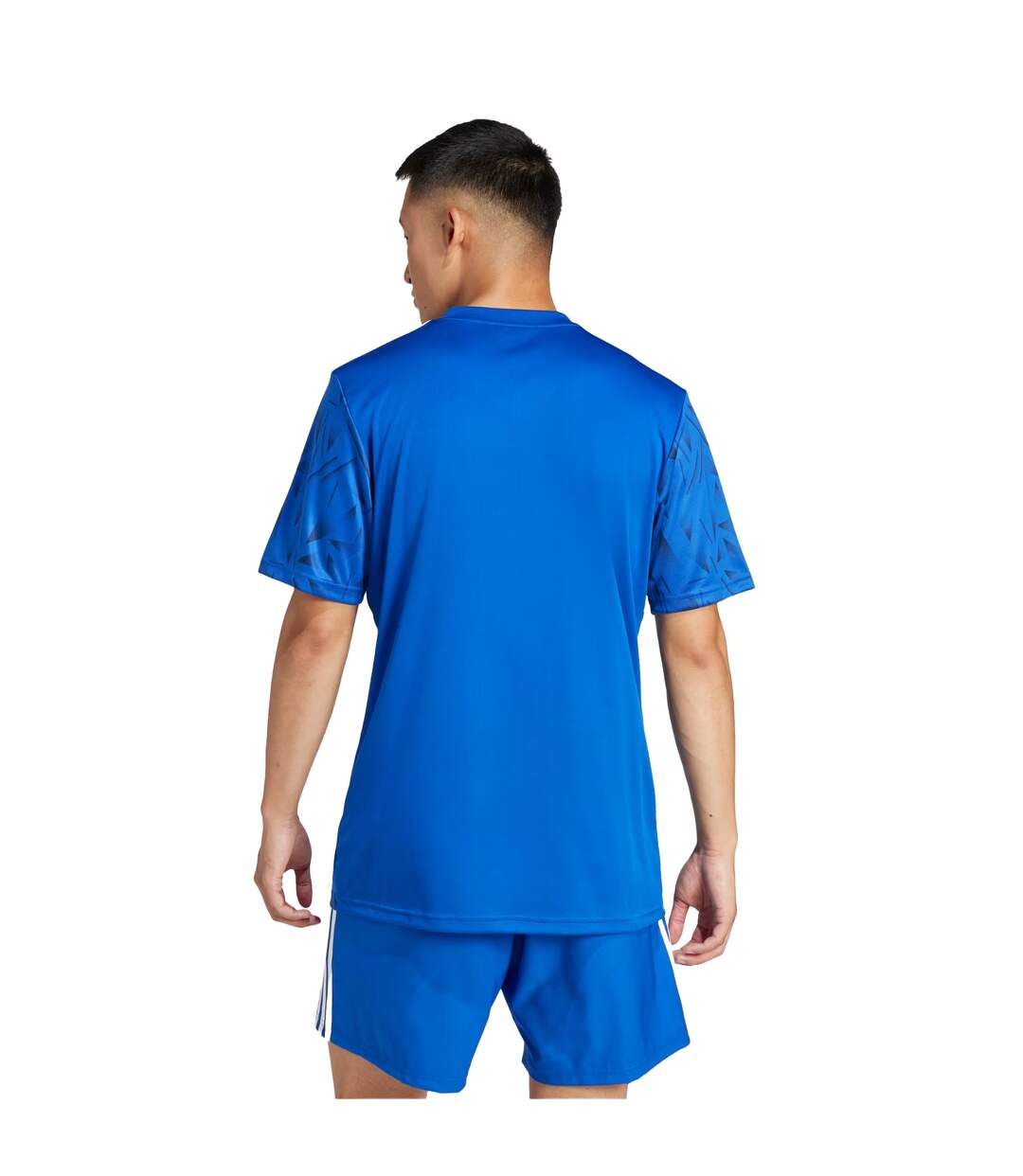 T-shirt Style Motif Géométrique Team Icon Homme Bleu Roi Adidas-4