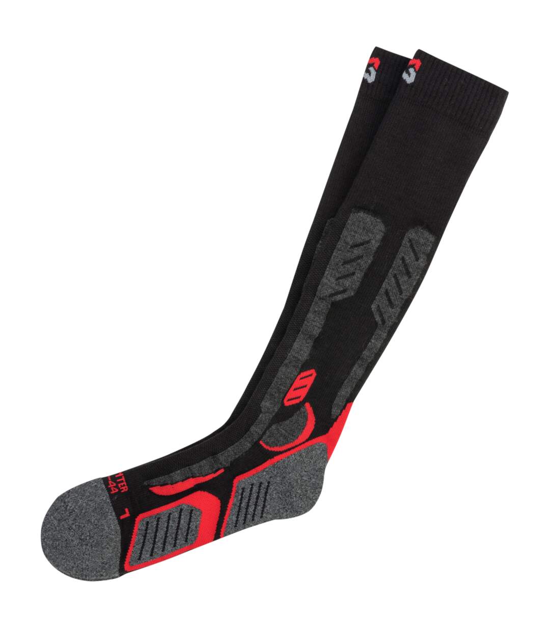 Chaussettes de travail hiver montantes Würth MODYF noires/rouges