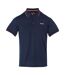 Polo remex homme bleu marine / orange sanguine uni Regatta-1