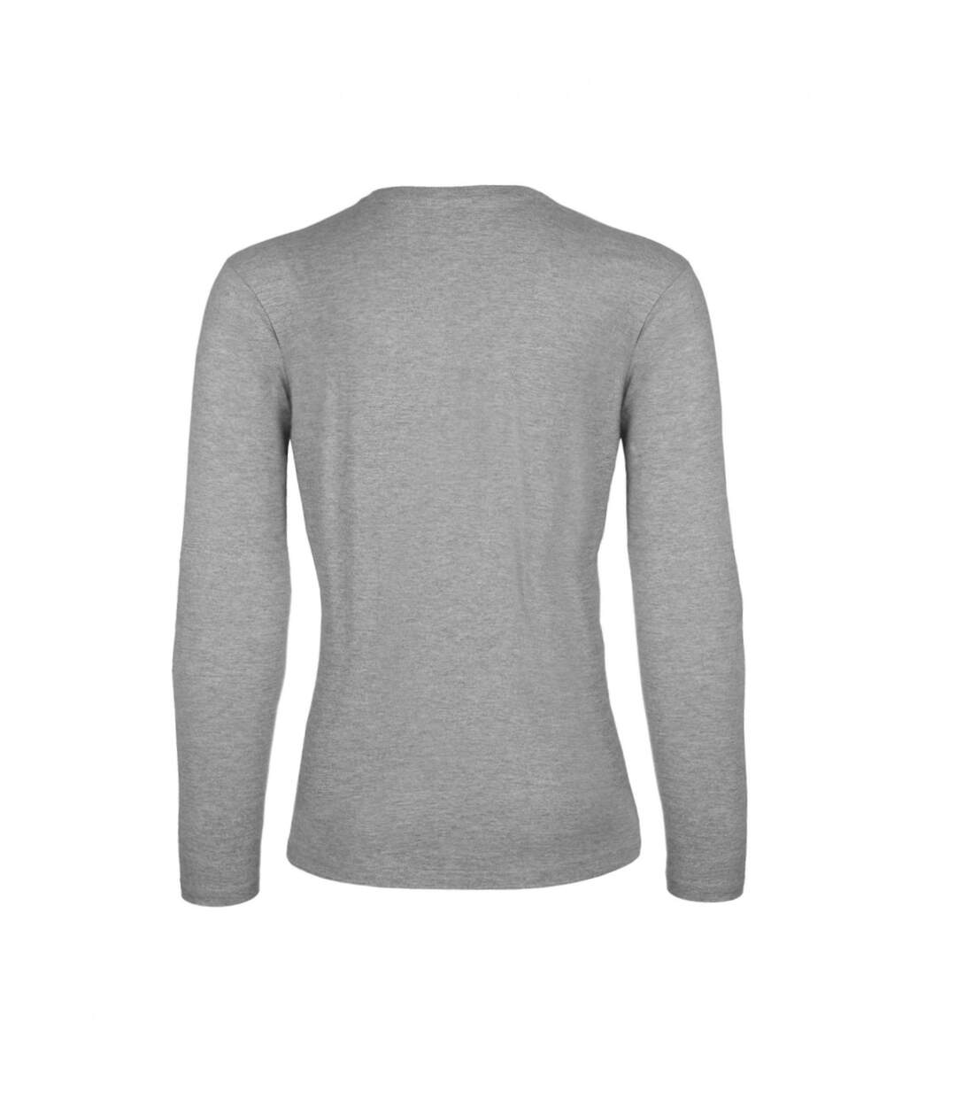 T-shirt Manches Longues #e190 Femme Gris B&C-2