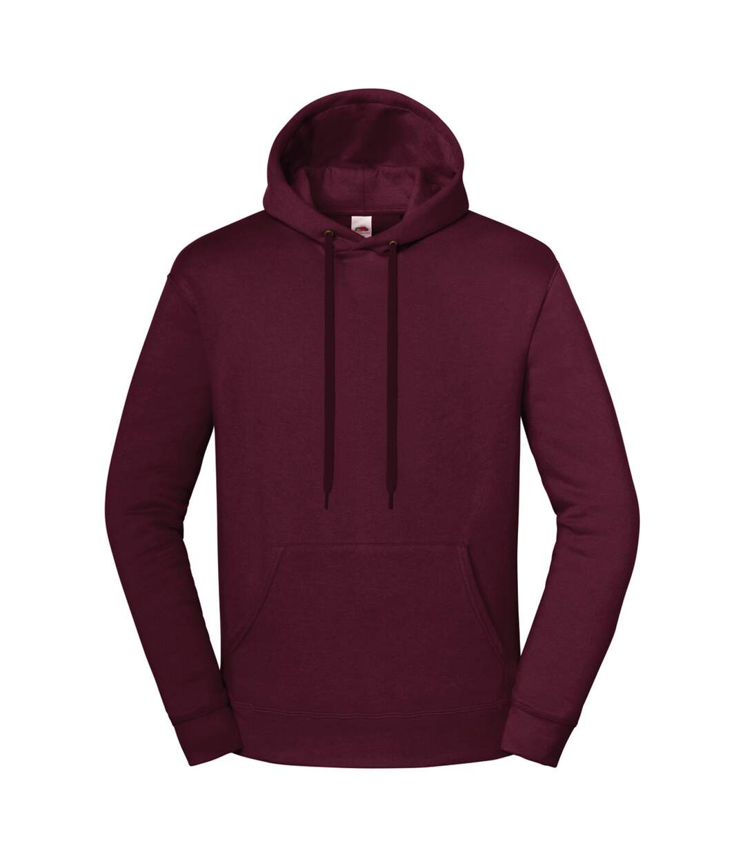 Unisex Adult Iconic Premium Hoodie Burgundy Fruit Of The Loom-2