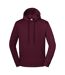 Unisex Adult Iconic Premium Hoodie Burgundy Fruit Of The Loom-2
