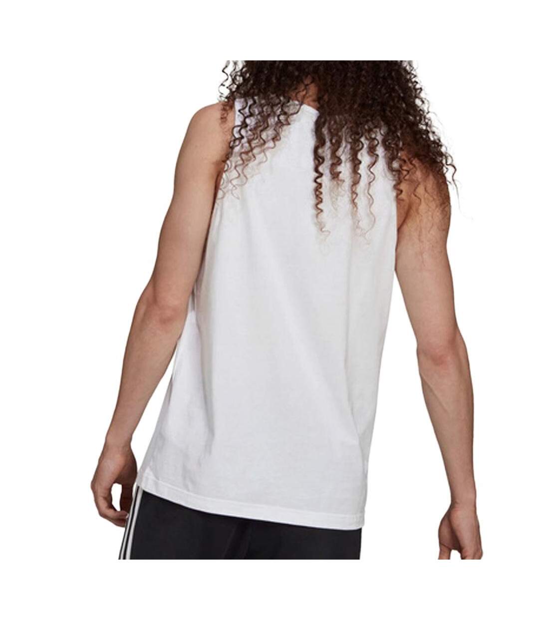 Débardeur blanc homme adidas essentials-2