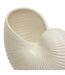 Vase Coquillage en Dolomite Océania 22cm Blanc-2