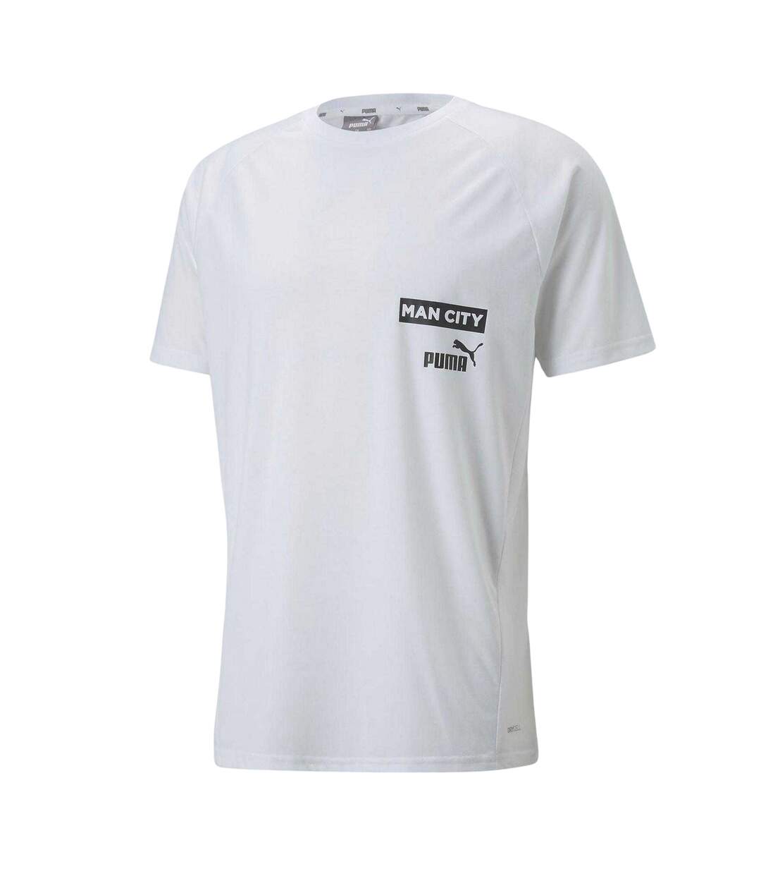 Mens Manchester City Fc T-shirt White Black Puma-1