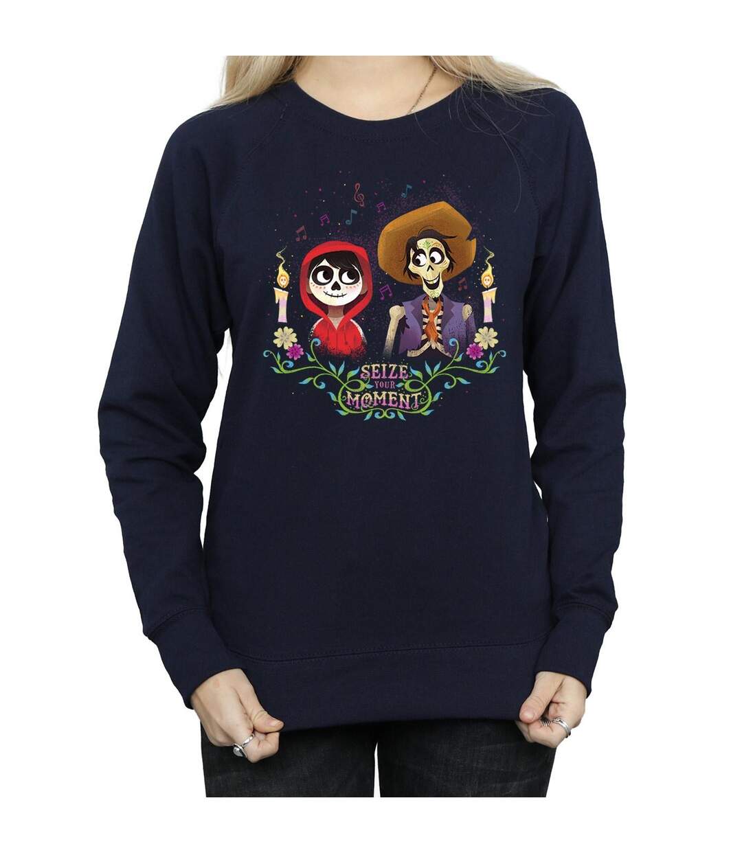 Disney Sweatshirt Coco Miguel And Hector Femme/Ladies (Bleu marine) - UTBI3580-3