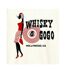 Unisex adult smokin´ whisky a go go t-shirt vintage white Amplified