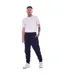 Pack Of 2  Mens Cotton Blend Slim Jogging Bottoms  Navy Grey Marl Keanu-1
