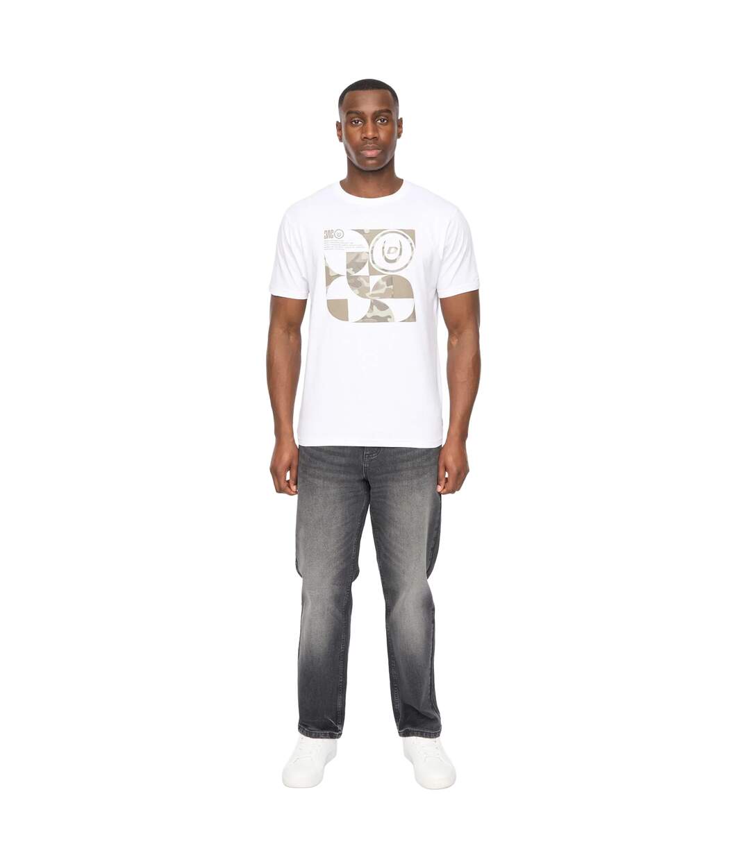 T-shirt camshapes homme blanc Duck and Cover-3