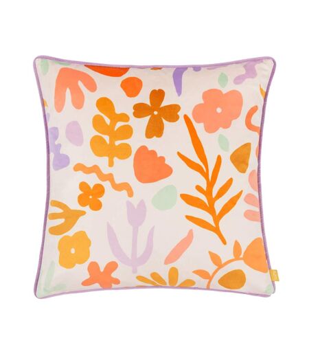 Amelie velvet doodles cushion cover 43cm x 43cm multicoloured Furn