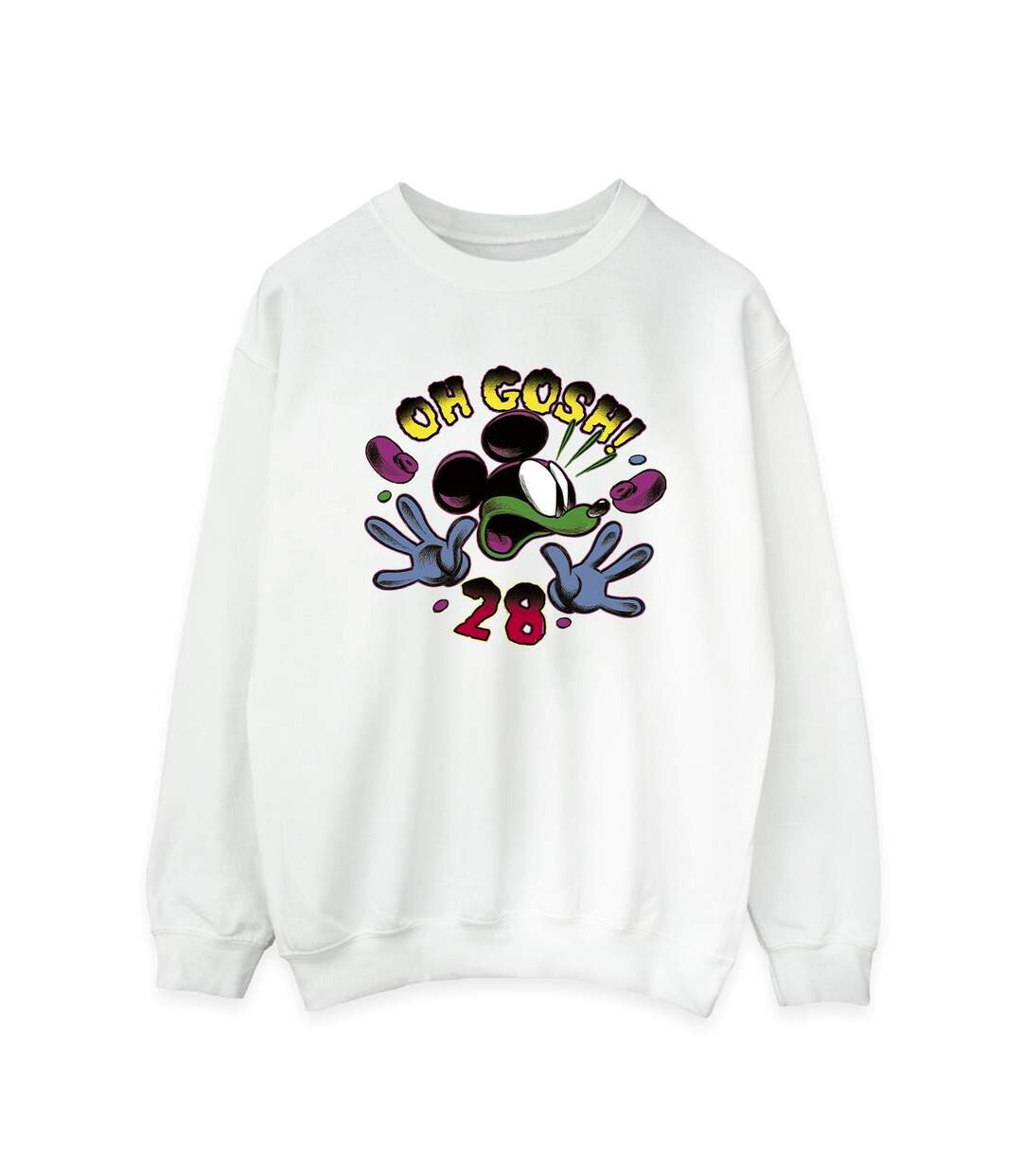 Disney Pantalon de survêtement Mickey Mouse Oh Gosh Pop Art - Femmes/Dames (Blanc) - UTBI29155-1