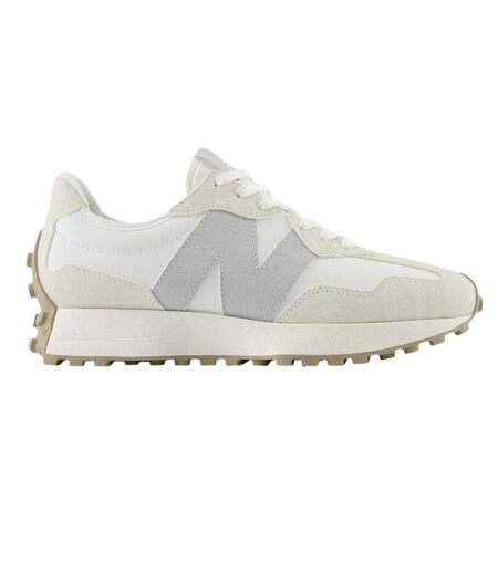 Womens/ladies 327 Logo Suede Trainers Grey New Balance