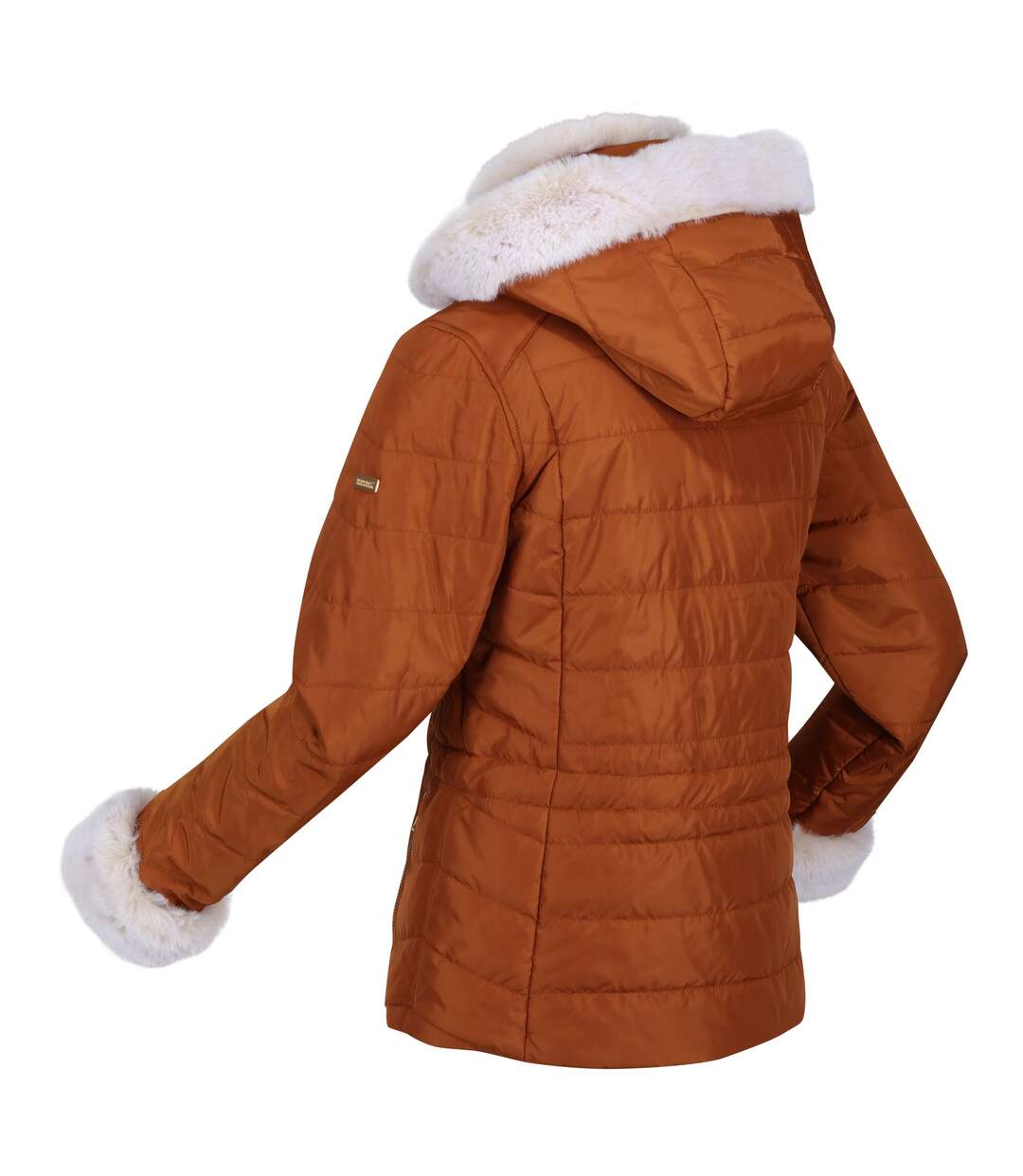 Womens/ladies willabella faux fur trim jacket copper almond Regatta-3