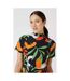 Principles Womens/Ladies Leaf Print Short-Sleeved Midi Dress (Multicolored) - UTDH5408