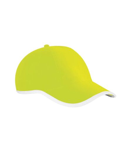 Casquette de baseball enhanced-viz jaune fluo Beechfield