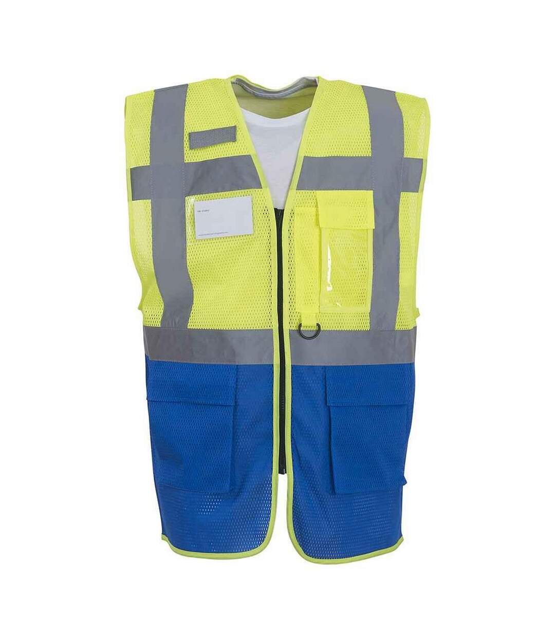 Yoko Gilet Hi-Vis unisexe pour adultes (Jaune/bleu royal) - UTPC6658-1