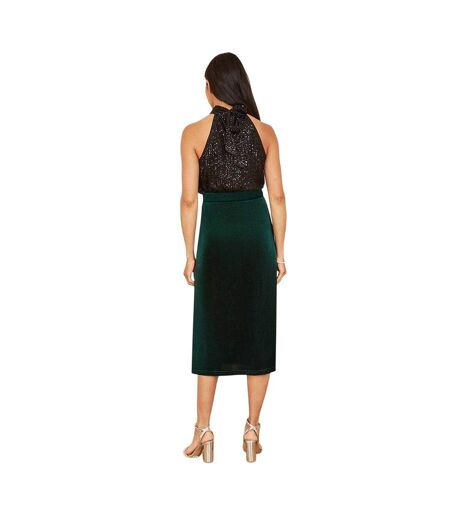 Jupe Mi-longue Femme Vert Yumi