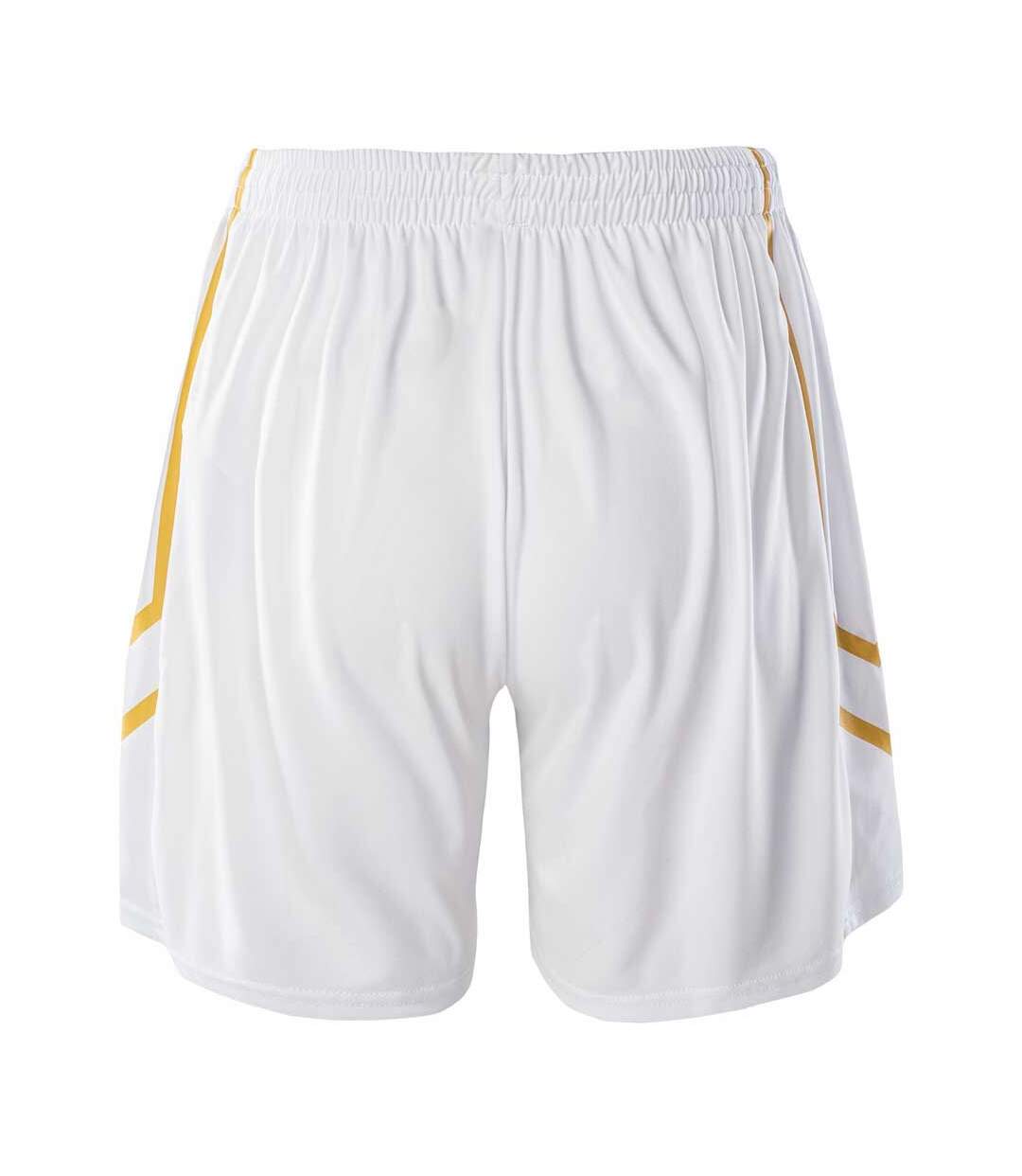 Short Motif/style Logo Dunkey Homme Blanc Vif Jaune Huari-2