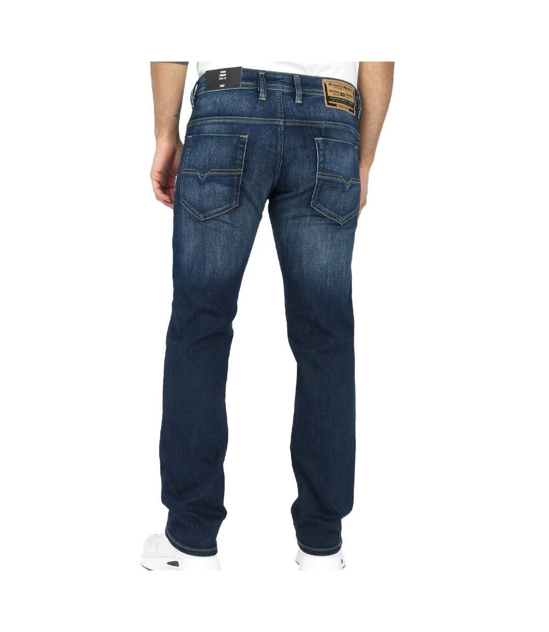 Jean droit bleu foncé homme diesel safado-2