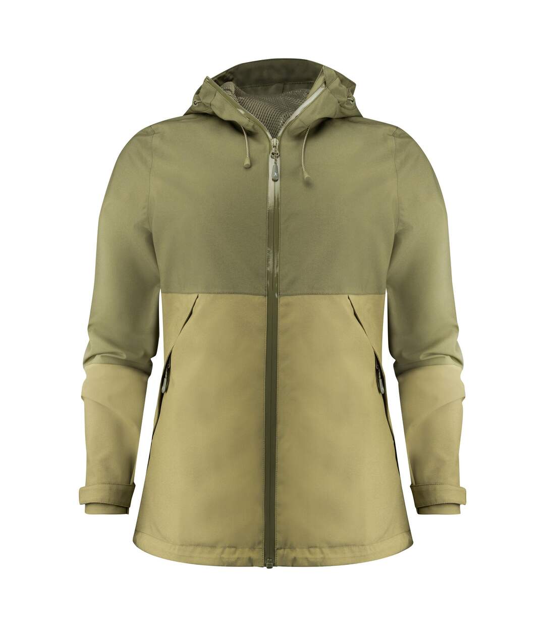 Womens/ladies Northville Two Tone Shell Jacket Moss Green James Harvest-1