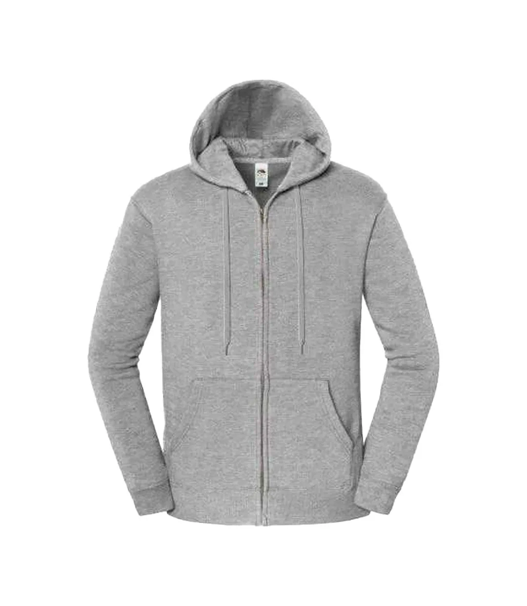 Veste Unie À Capuche Ajustable Iconic Premium Adulte Gris Clair Chiné Fruit Of The Loom-1
