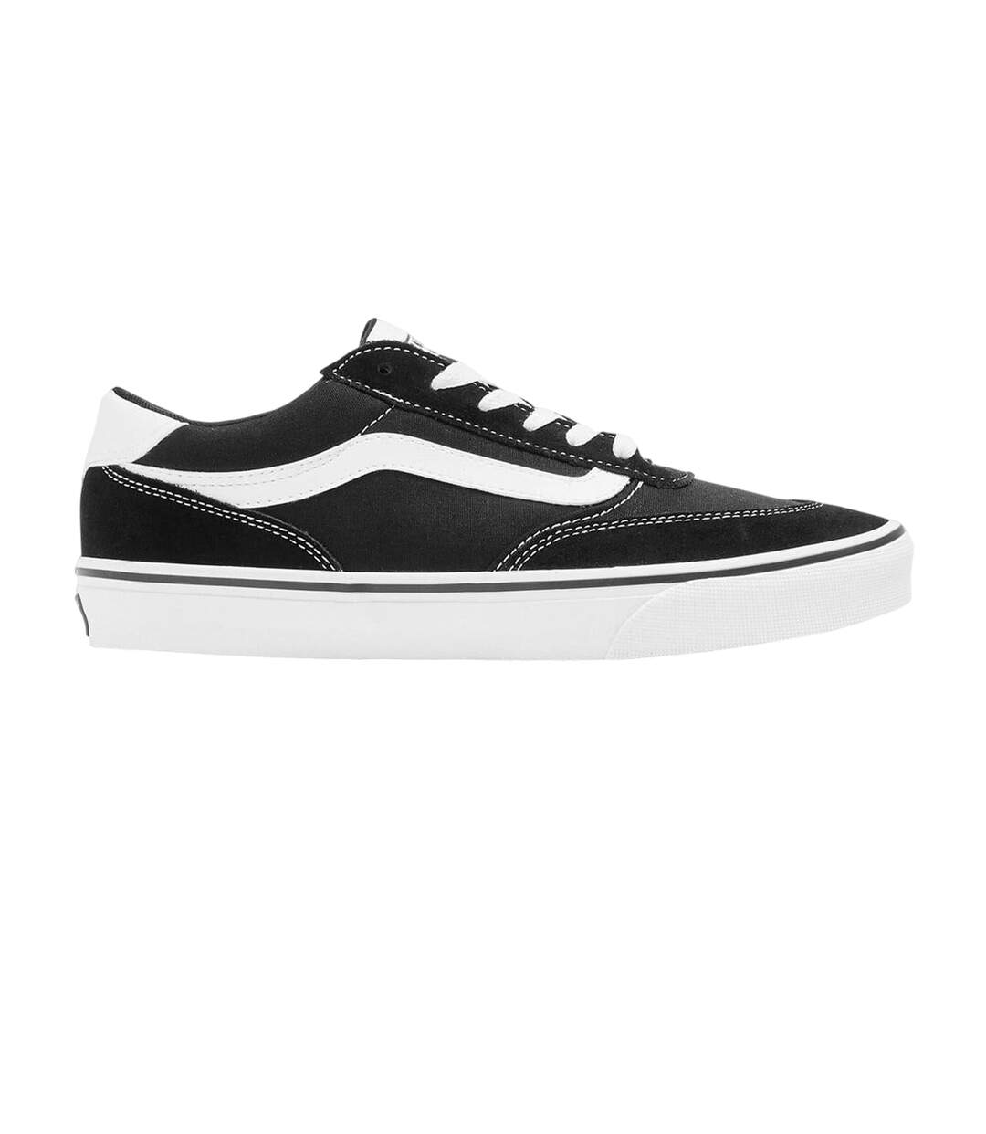 Chaussures Brooklyn Femme Noir Blanc Vans-1