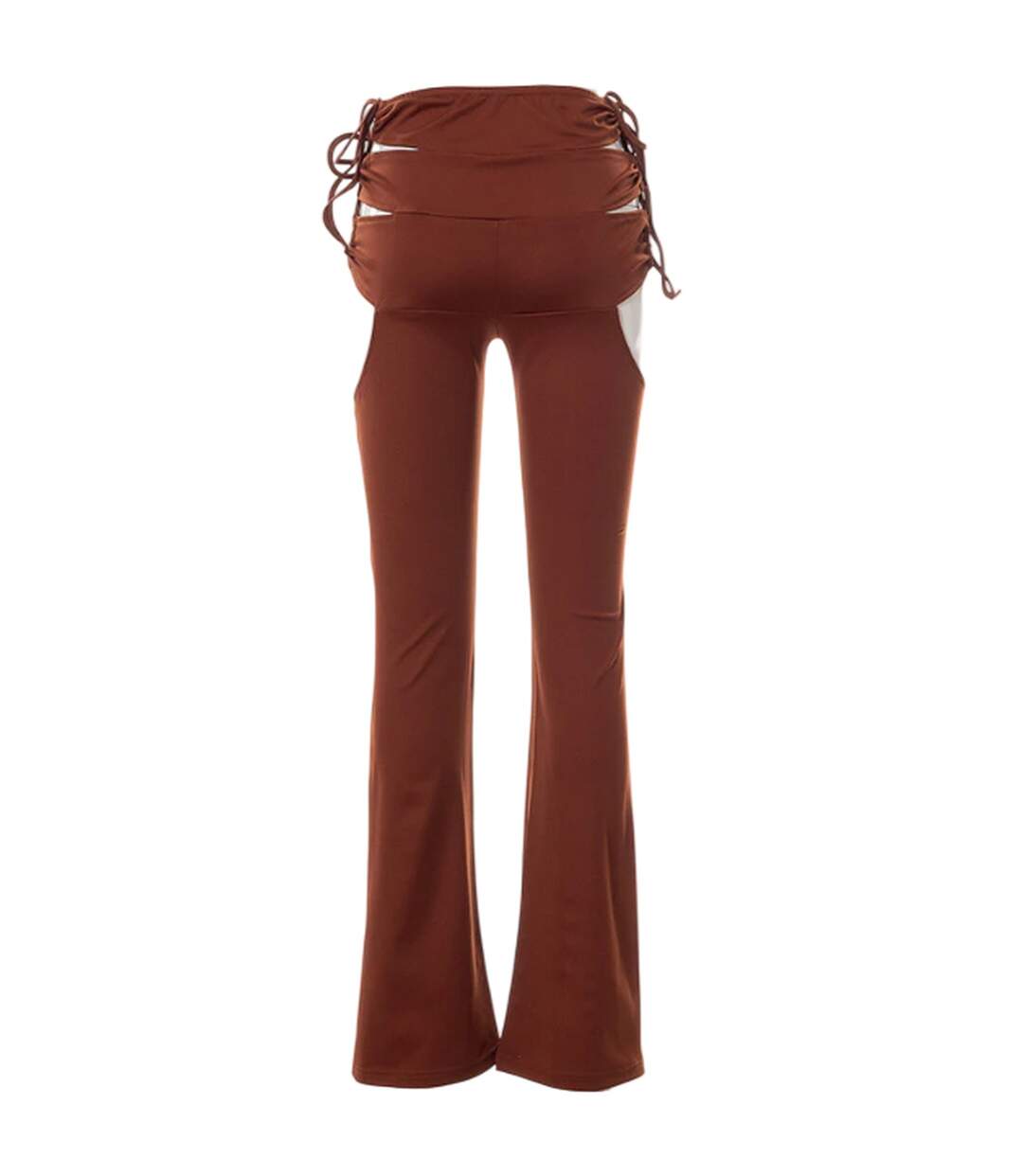Pantalon Motif/style Découpé Femme Marron Missy Empire-3