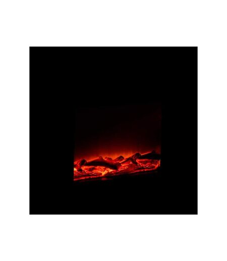Paris Prix - Décoration Lumineuse Led cheminée 50cm Noir