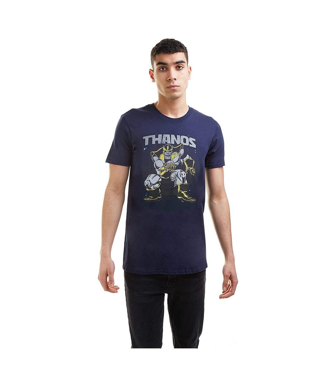 Marvel Mens Stance Thanos T-Shirt (Marine/Gris/Noir) - UTTV677