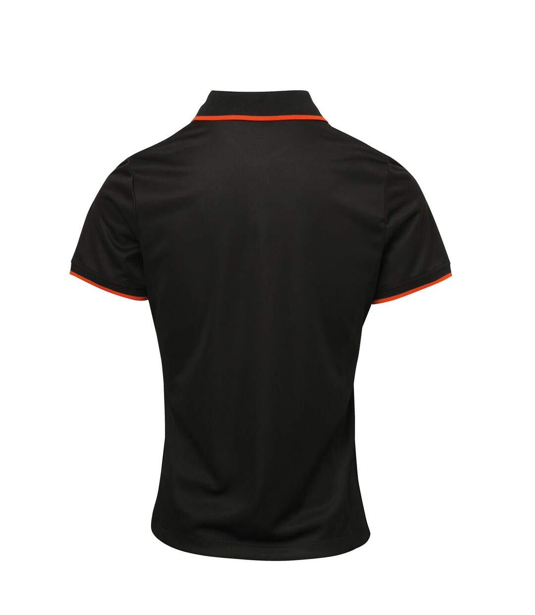Premier Womens/Ladies Contrast Coolchecker Polo Shirt (Black/Orange) - UTRW5519-2