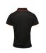 Premier Womens/Ladies Contrast Coolchecker Polo Shirt (Black/Orange) - UTRW5519-2