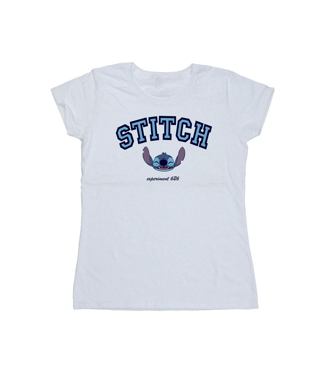 Disney T-shirt en coton collégial Lilo And Stitch Femme/Ladies (Blanc) - UTBI25442-1
