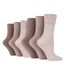 6 Pack Ladies Non Elastic Cotton Diabetic Socks with Seamless Toe-1