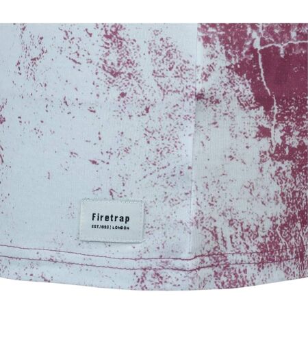 Mens Sub All-over Print T-shirt Dark Burgundy Firetrap