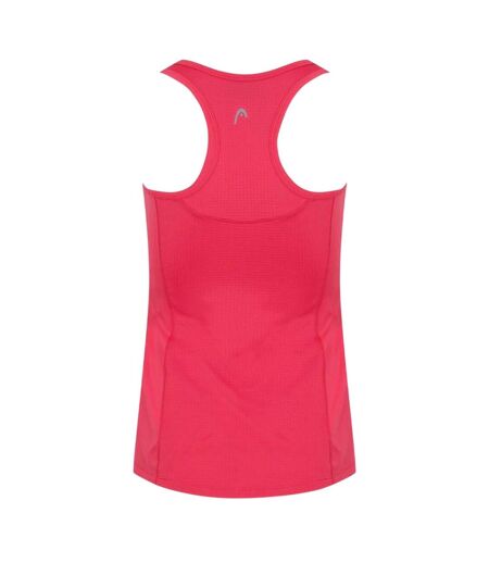 Womens/ladies Ava Scoop Neck Tank Top Pink Head