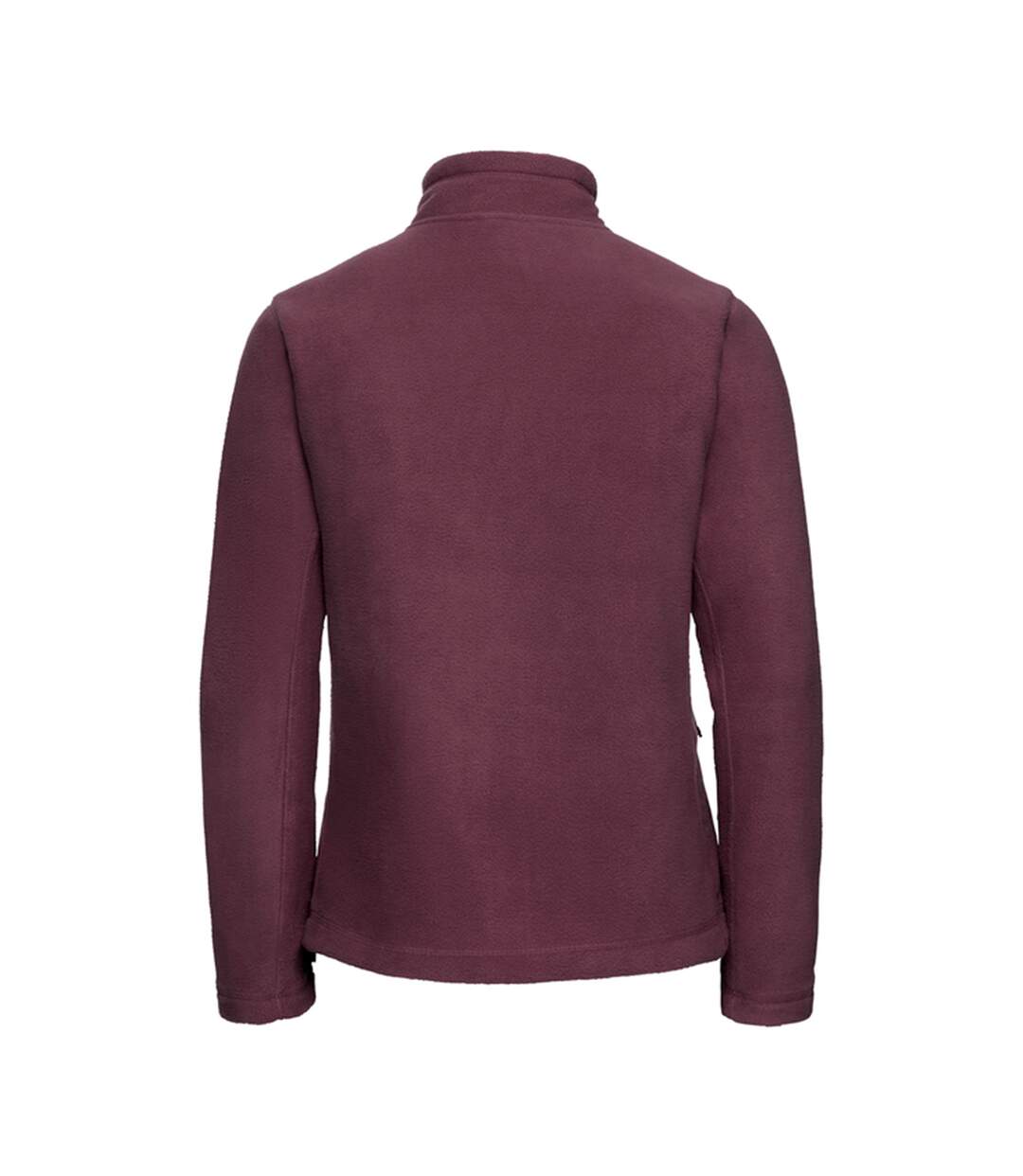 Womens/ladies full zip outdoor fleece jacket burgundy Russell-2