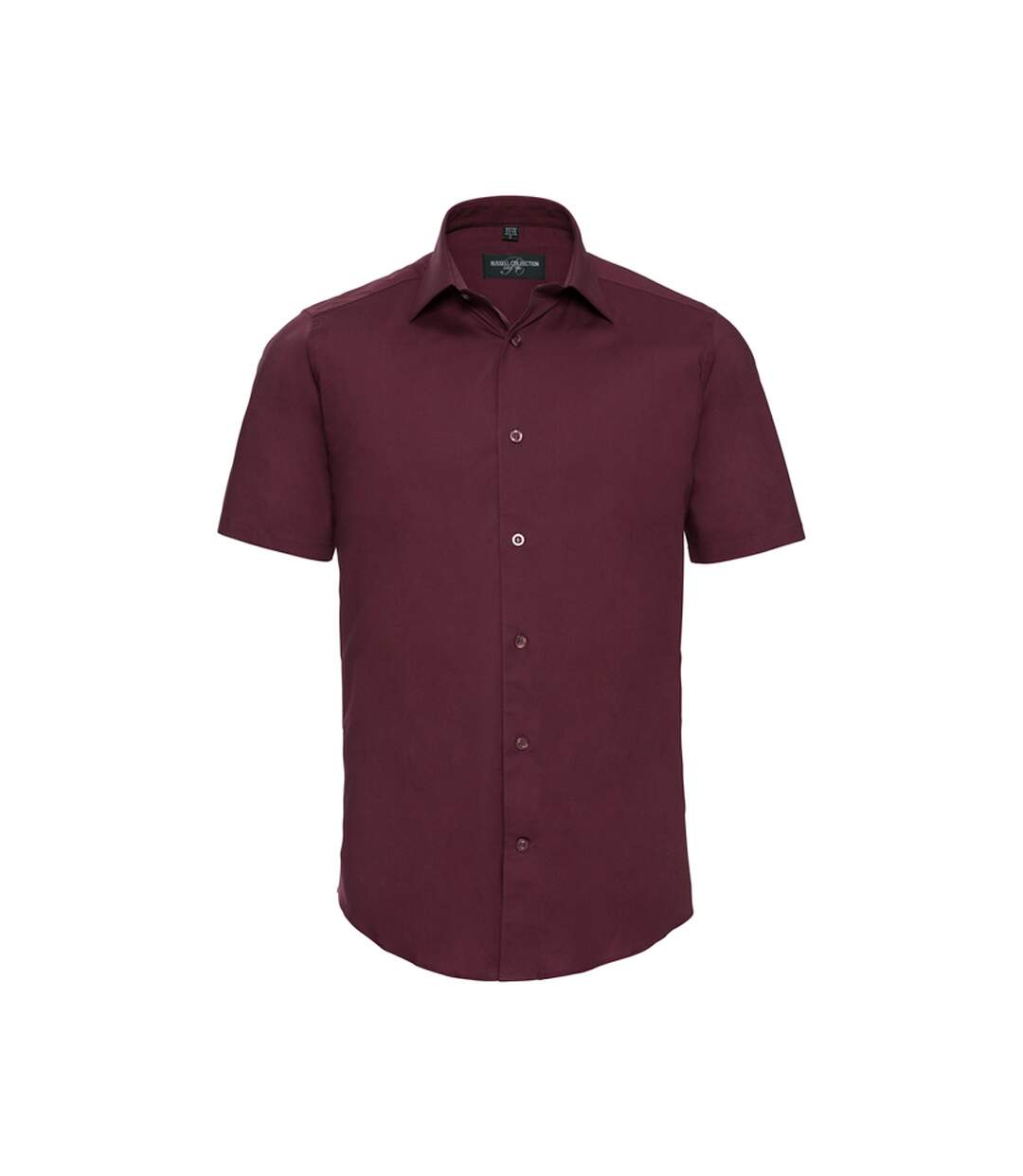 Mens fitted short-sleeved shirt port Russell Collection-1