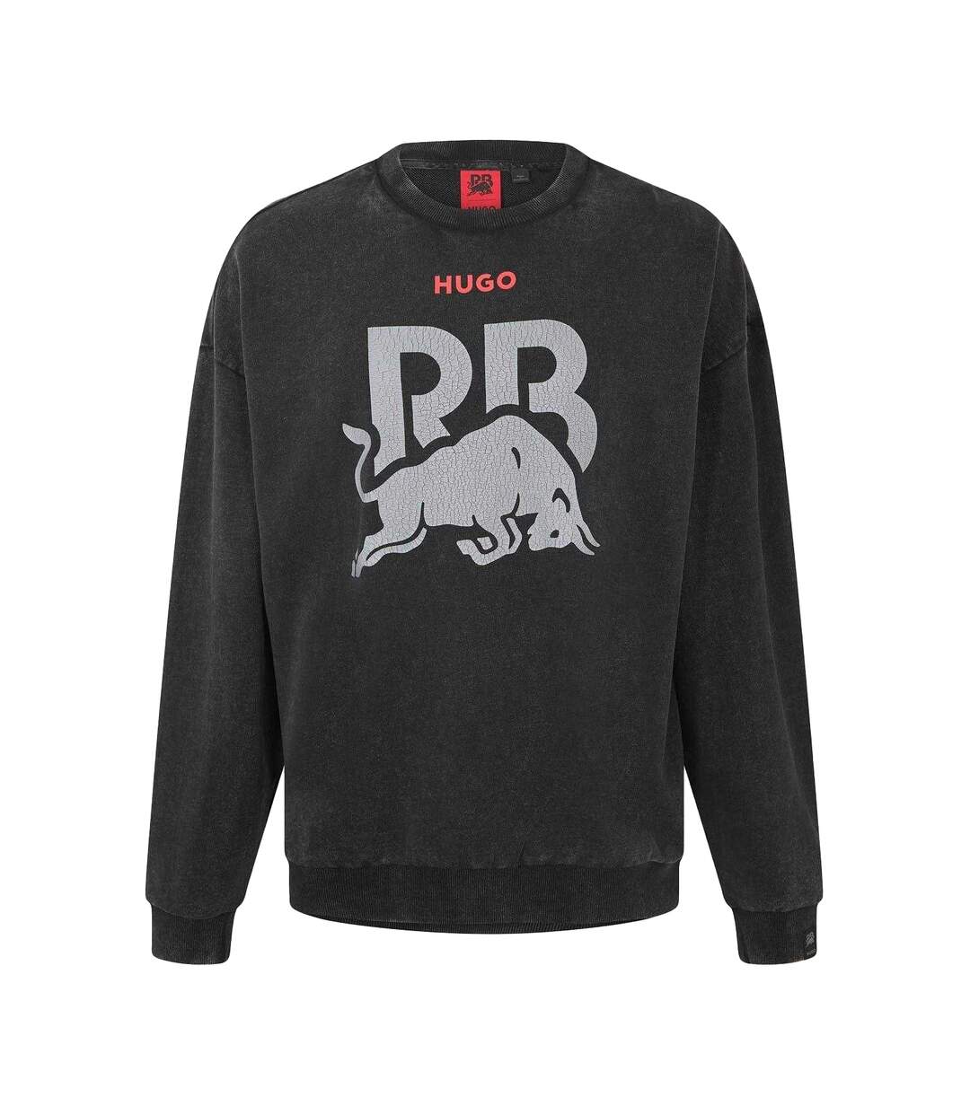 Mens Graphic Print Sweatshirt Black Hugo-1