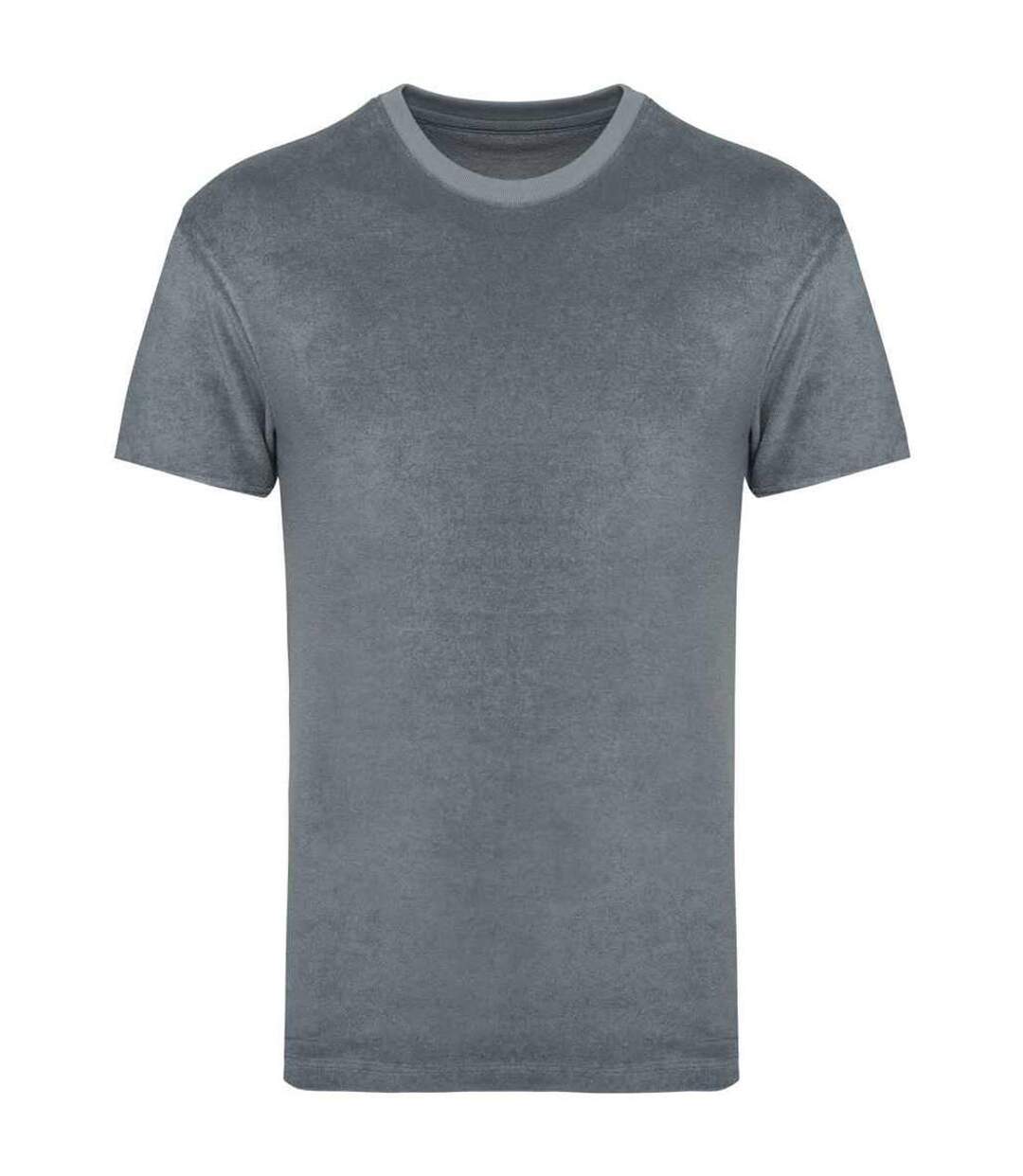 T-shirt adulte unisexe avec serviette éponge gris minéral Native Spirit-1