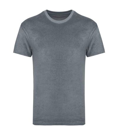 T-shirt adulte unisexe avec serviette éponge gris minéral Native Spirit