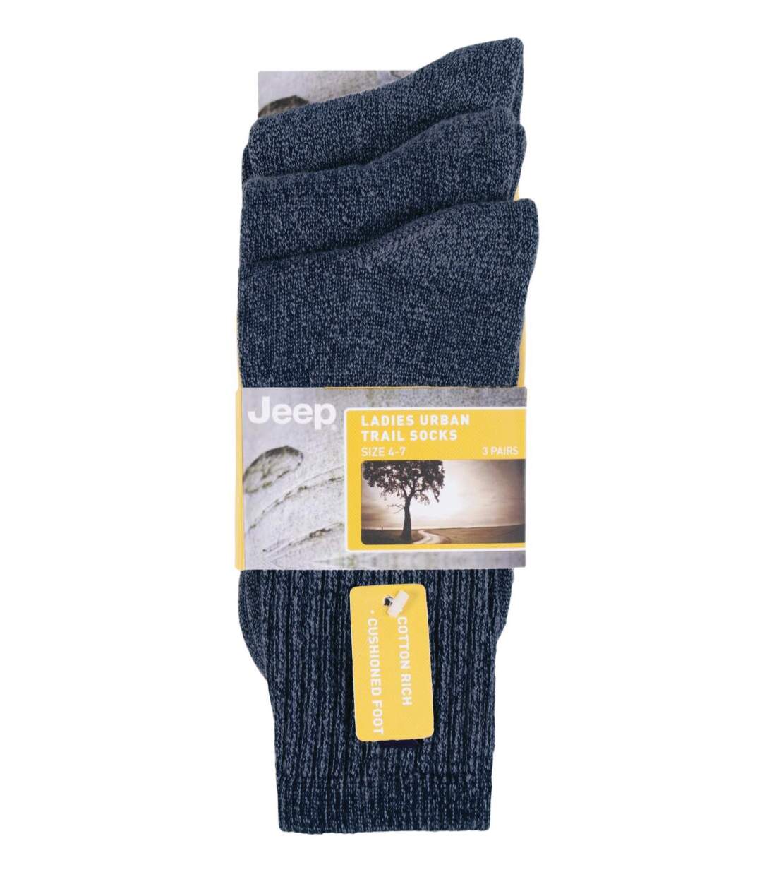 3 Pack Ladies Crew Length Boot Socks-2